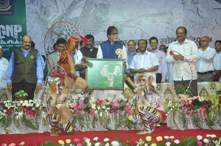 Amitabh Bachchan at 'Save the Tiger' Campaign at Sanjay Gandhi National Park