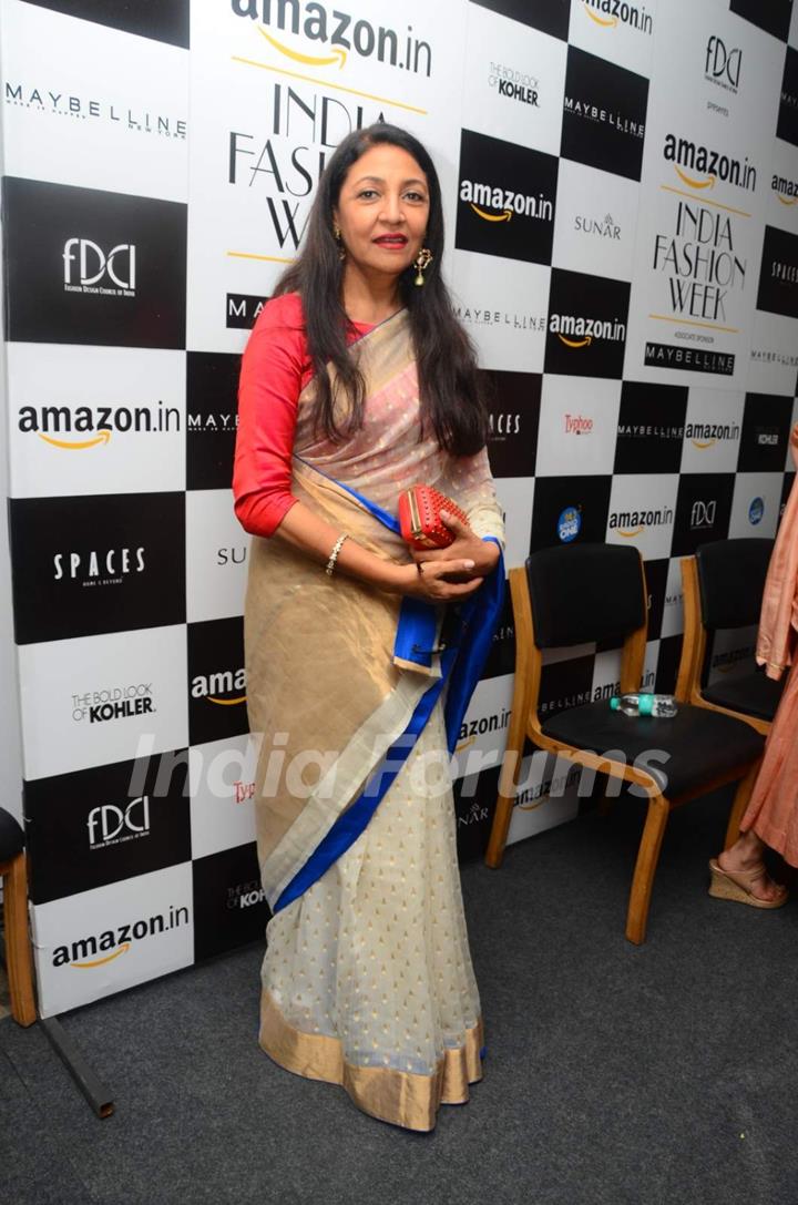 Deepti Naval at Amazon India Fashion Week Day 1