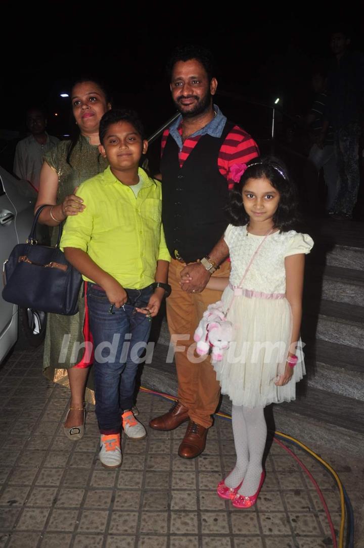 Resul Pookutty With His Family Attends Premiere of Jazbaa