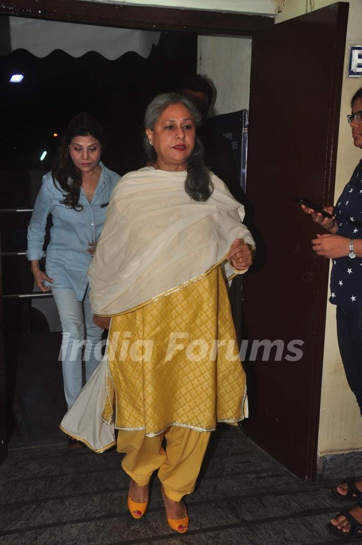 Jaya Bachchan at Premiere of Jazbaa