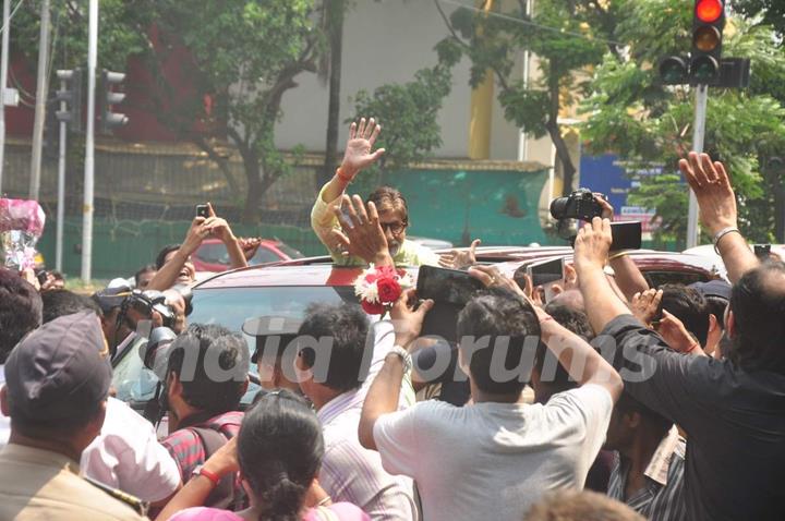 Amitabh Bachchan Celebrates His Birthday With Media