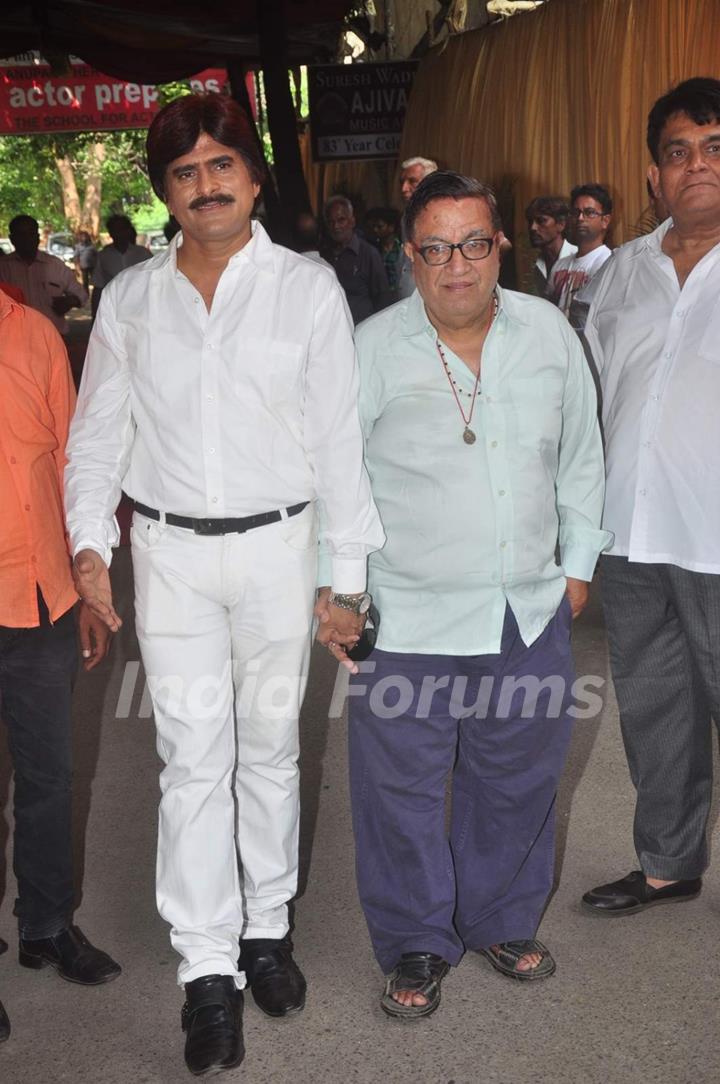 Ahsaan Qureshi at Prayer Meet of Ravindra Jain