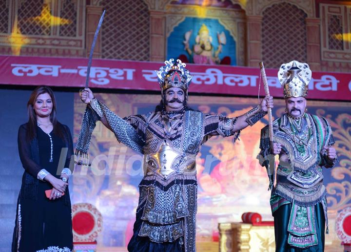 Deepshikha, Surendra Pal and Jitendra Singh at Luv Kush - Ram Leela Dress Rehearsal