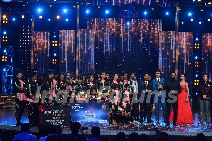 V Company Wins Dance Plus - Judges on the Stage