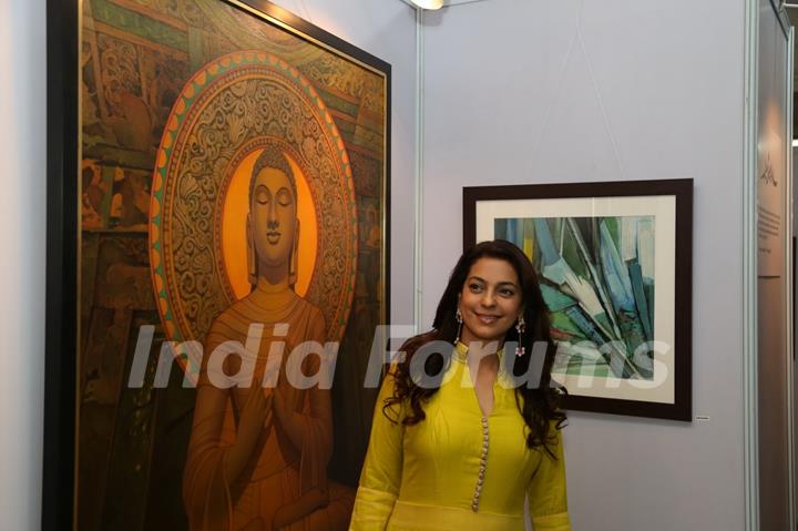 Juhi Chawla at Retrospective Exhibition