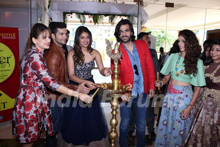 Wedding Pullav Team light the lamp at Glitter 2015