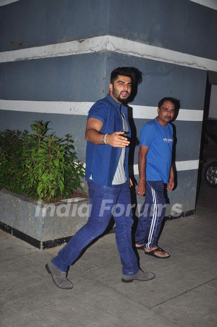 Arjun Kapoor was snapped at Sanjay Kapoor's Birthday Bash