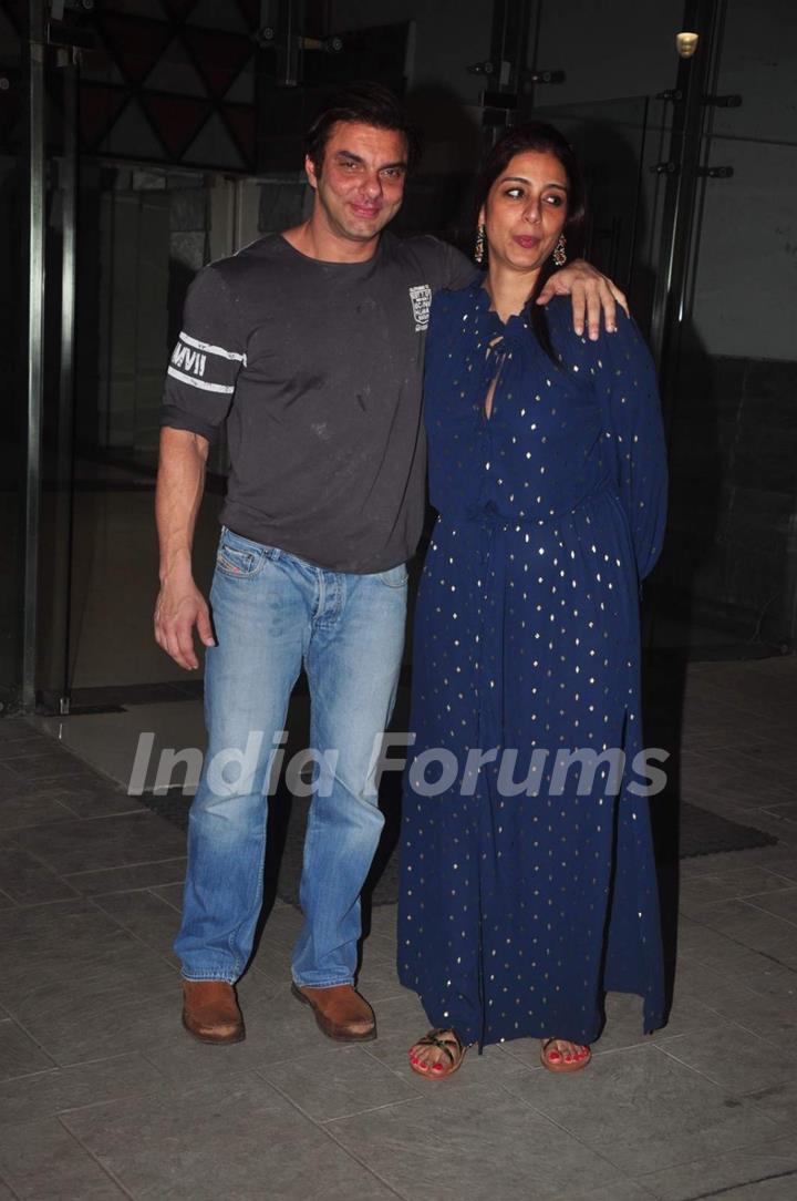 Sohail Khan and Tabu at Sanjay Kapoor's Birthday Bash