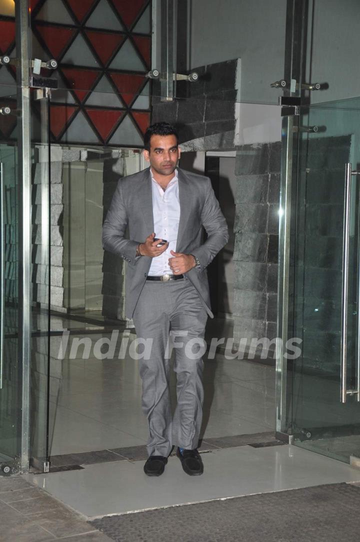 Zaheer Khan at Sanjay Kapoor's Birthday Bash