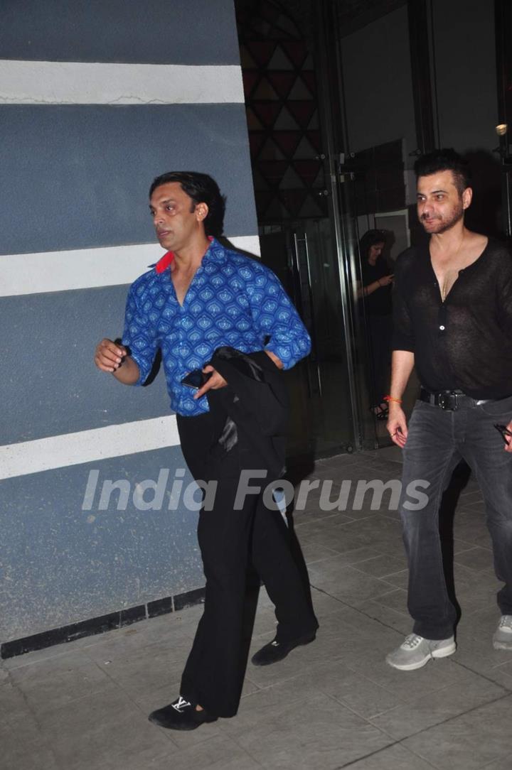 Shoaib Akhtar was at Sanjay Kapoor's Birthday Bash