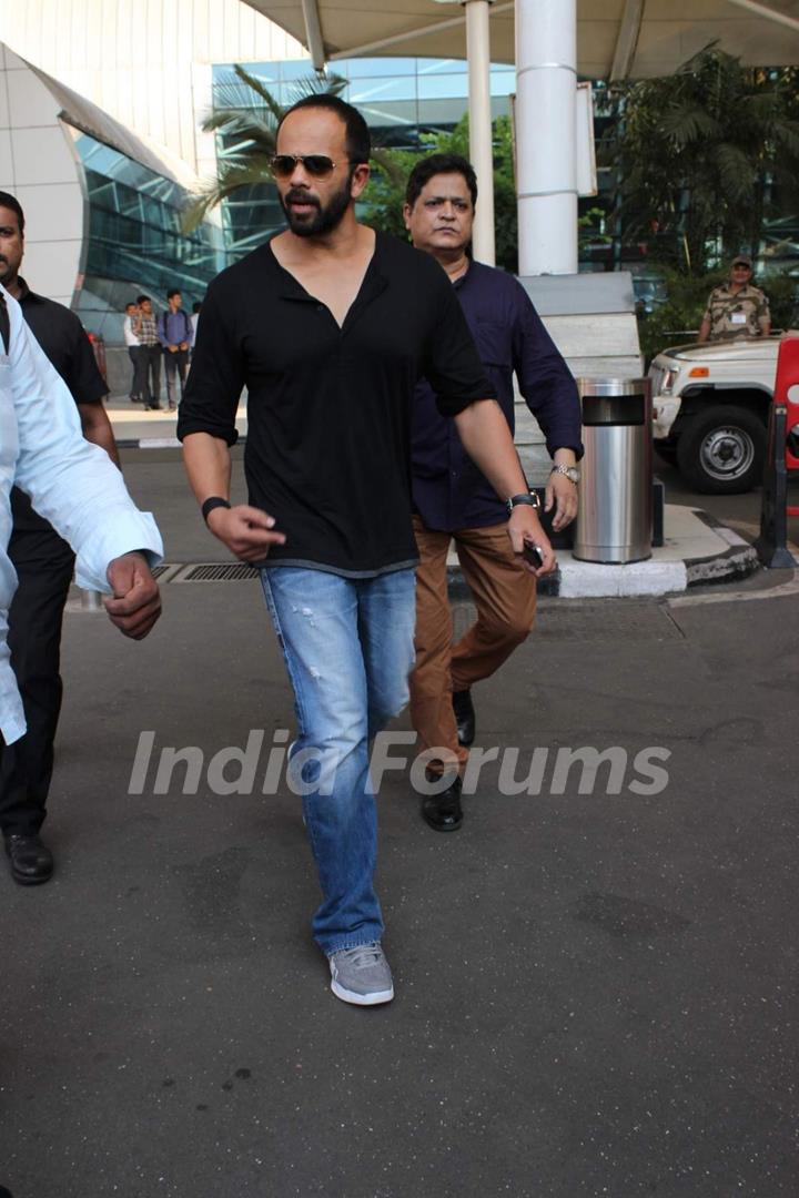 Rohit Shetty was snapped at Airport