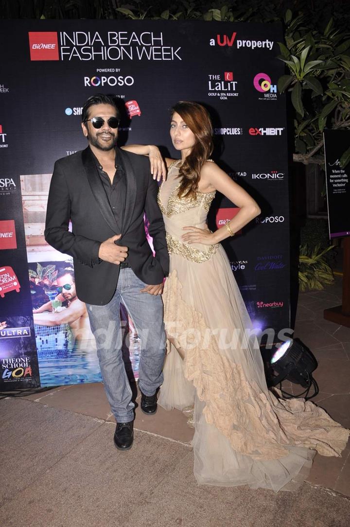 Rocky S and Anusha Dandekar at India Beach Fashion Week Preview