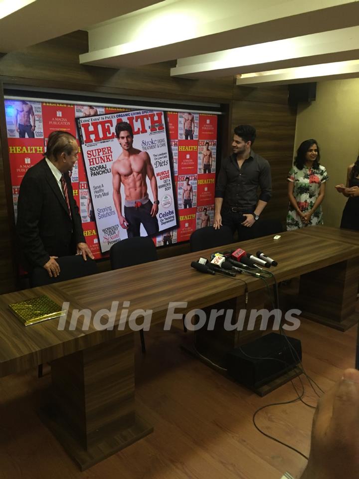 Sooraj Pancholi at Cover Launch of Health and Nutrition