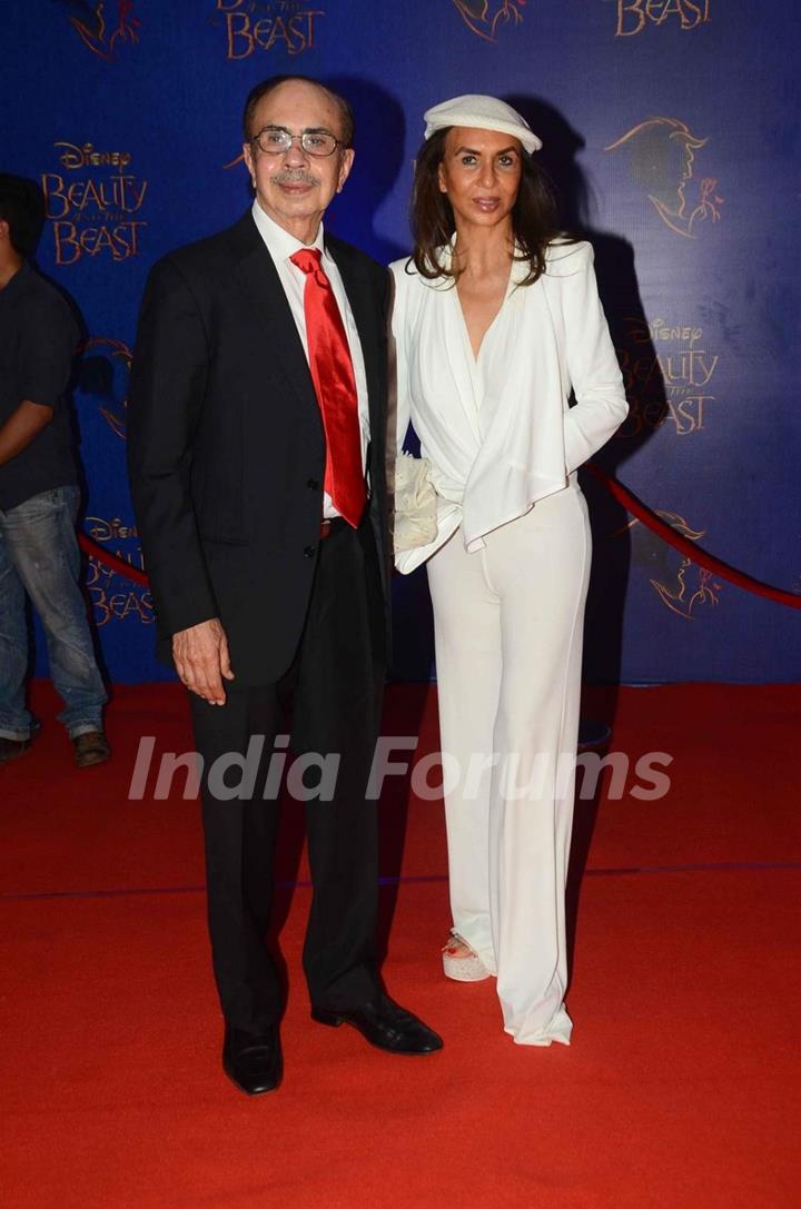 Adi Godrej and Parmeshwar Gdrej at Screening of Beauty and The Beast