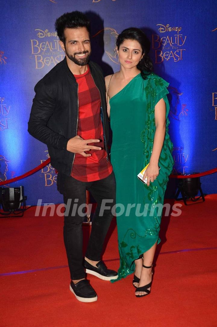Rithvik Dhanjani and Riddhi Dogra at Screening of Beauty and The Beast