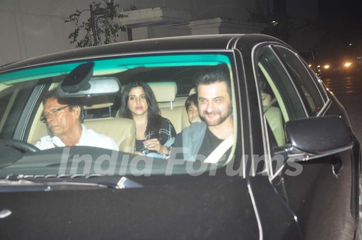 Sanjay Kapoor and Family at Special Screening of Shaandaar