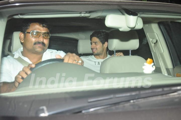 Sidharth Malhotra at Special Screening of Shaandaar