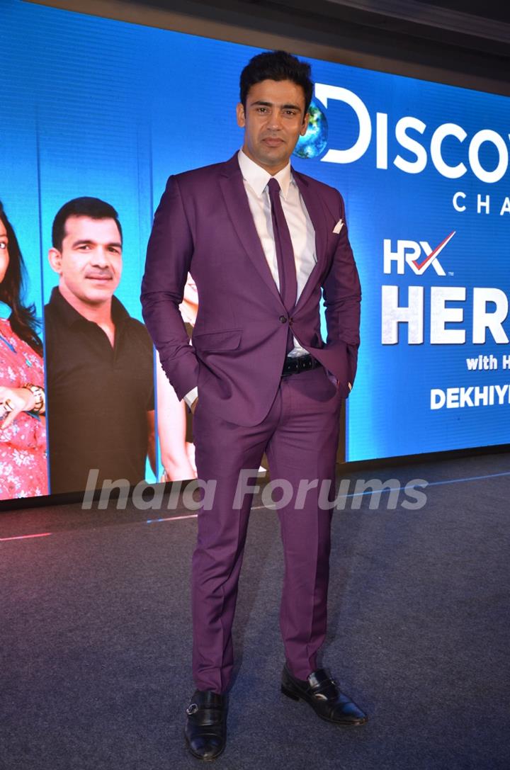 Sangram Singh at Launch of Discovery's New Show 'HRX Heroes'