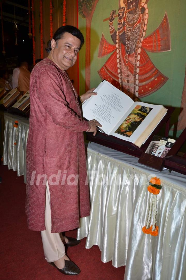 Anup Jalota at Launch of Signature Edition of 'Bhagvad Gita'