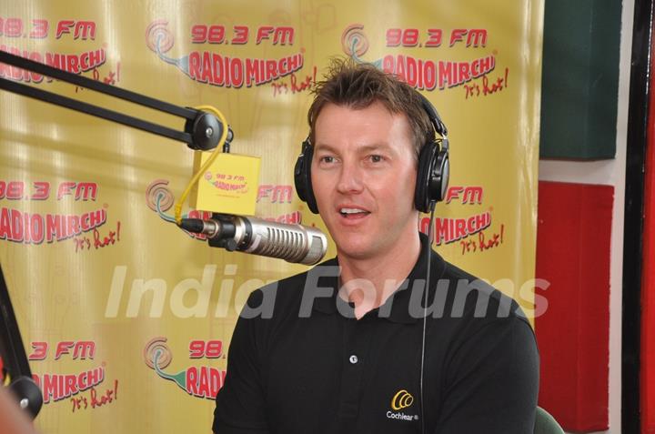 Brett Lee Snapped at Radio Mirchi Studio