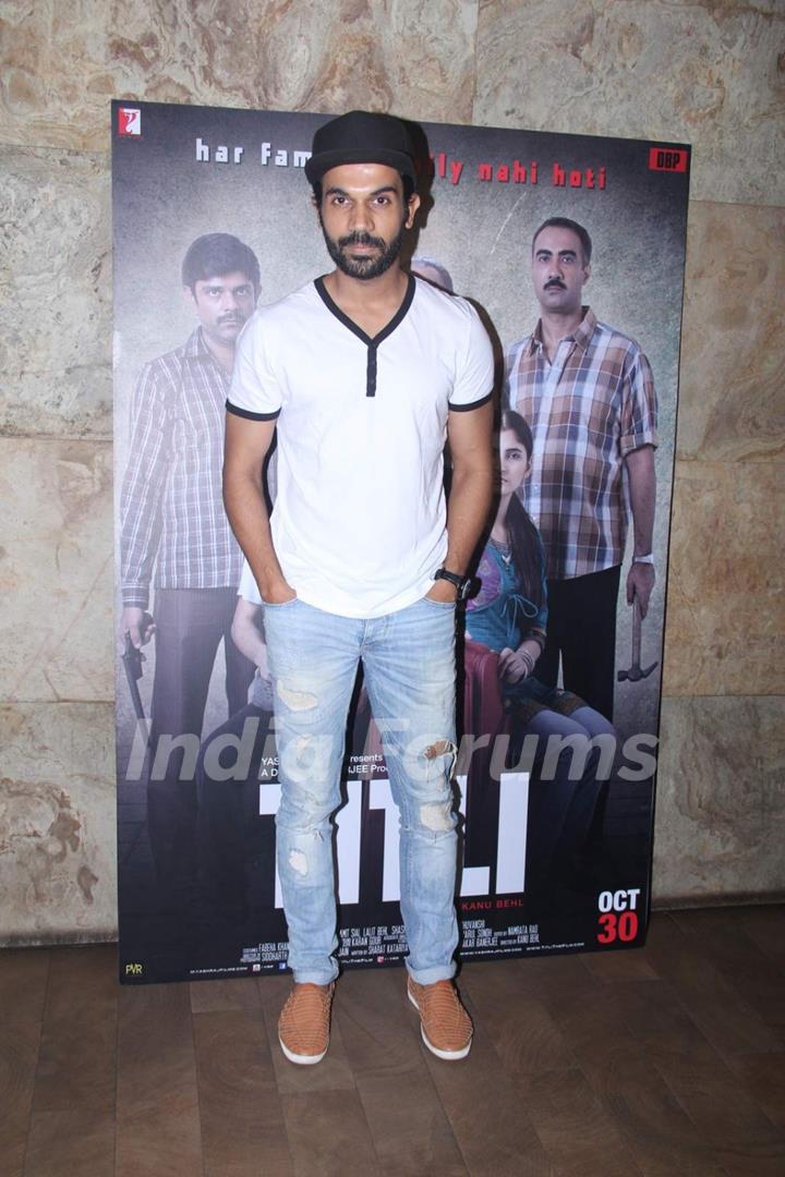 Rajkummar at Special Screening of Titli