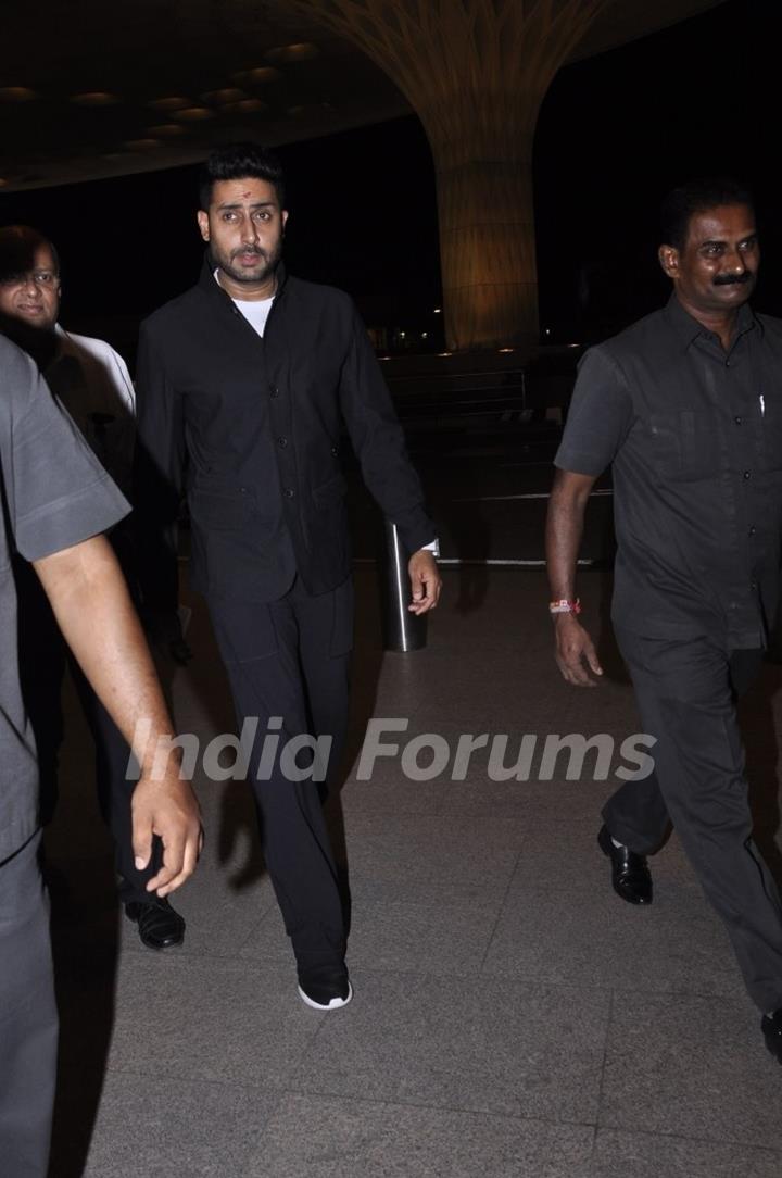 Abhishek Bachchan was snapped at Airport