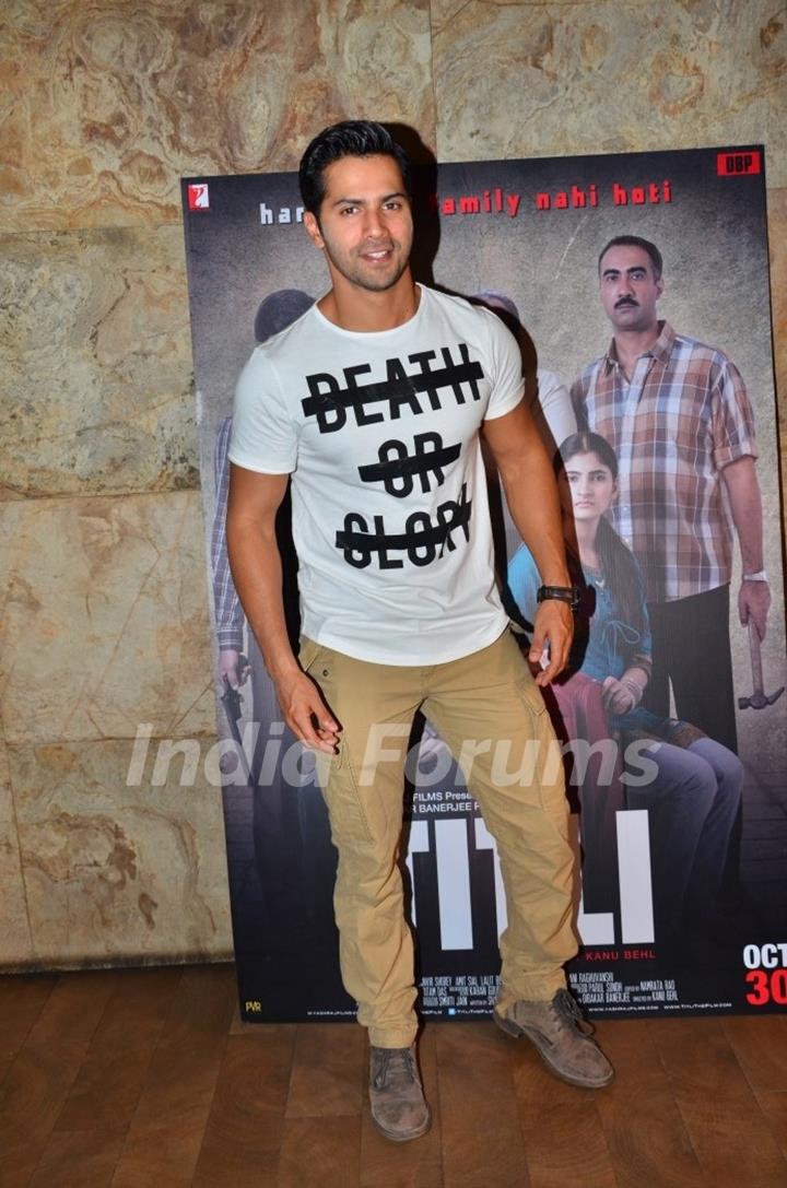 Varun Dhawan at the Special Screening of Titli