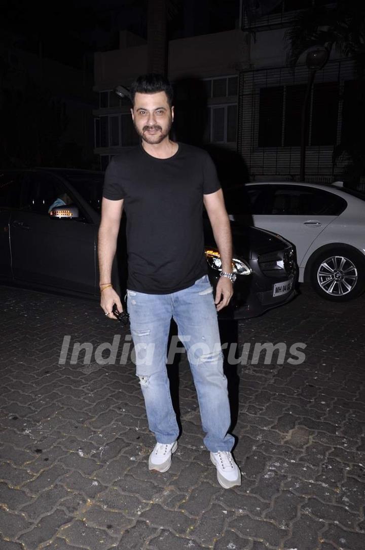 Sanjay Kapoor poses for the media at Karva Chauth Celebrations at Anil Kapoor's Residence