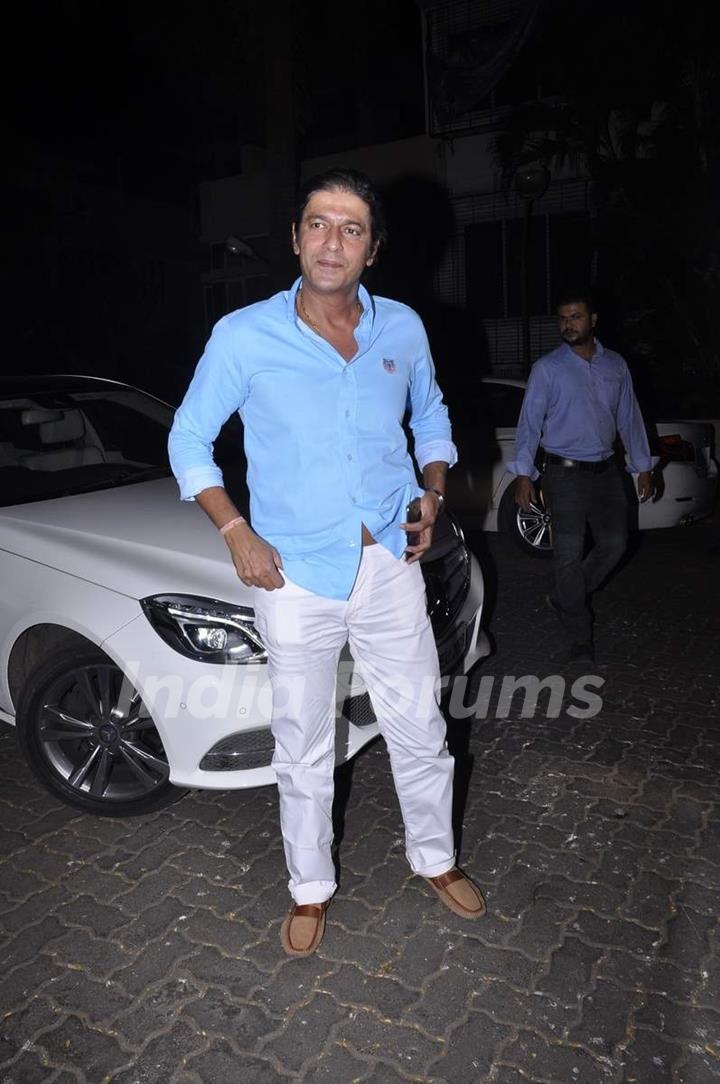 Chunky Pandey was snapped at Karva Chauth Celebrations at Anil Kapoor's Residence