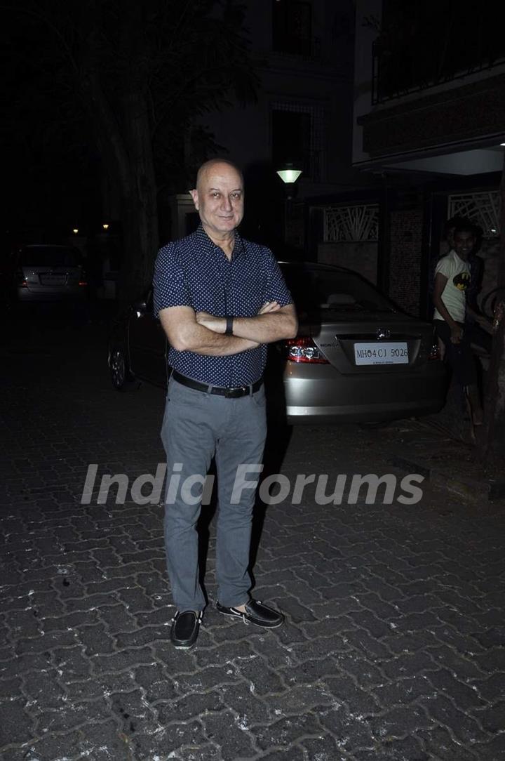 Anupam Kher was at Karva Chauth Celebrations at Anil Kapoor's Residence