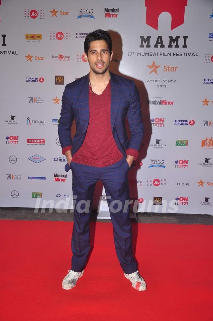 Sidharth Malhotra at MAMI Film Festival Day 1