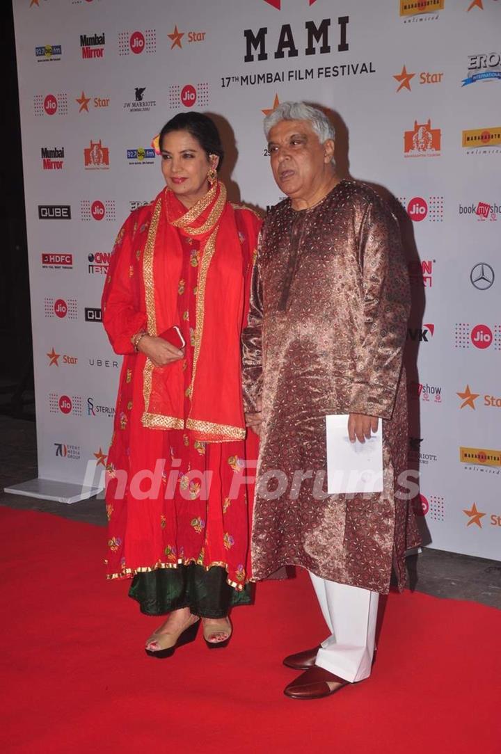 Shabana Azmi and Javed Akhtar at MAMI Film Festival Day 1