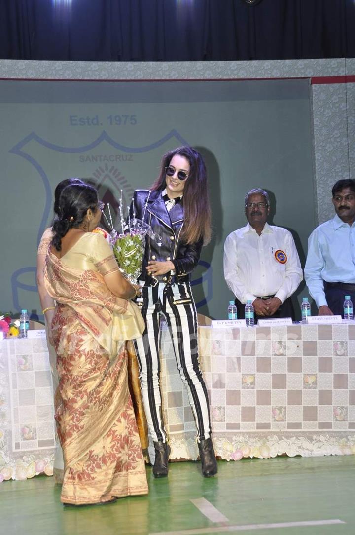 Kangana Ranaut was felicitated at Little Angels Annual Day Celebrations