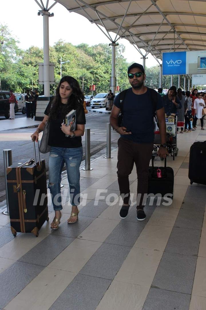 Rohit Sharma Snapped at Airport