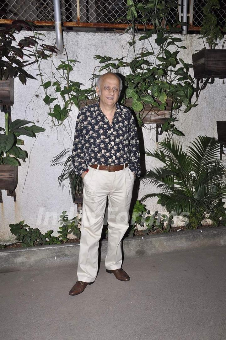 Mukesh Bhatt attends Movie Screening at Sunny Super Sound