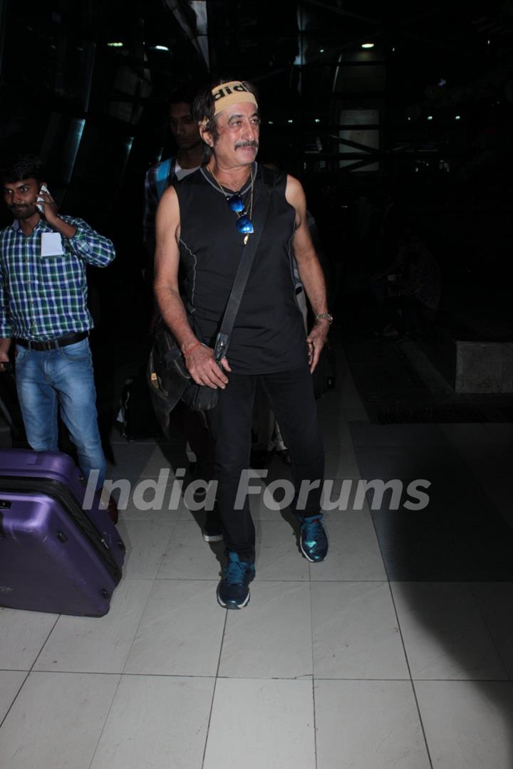 Shakti Kapoor Snapped at Airport