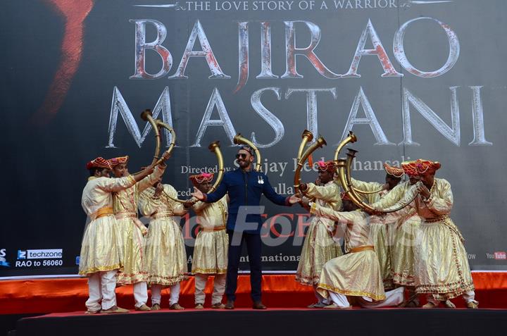 Ranveer Launches First Poster of Bajirao Mastani