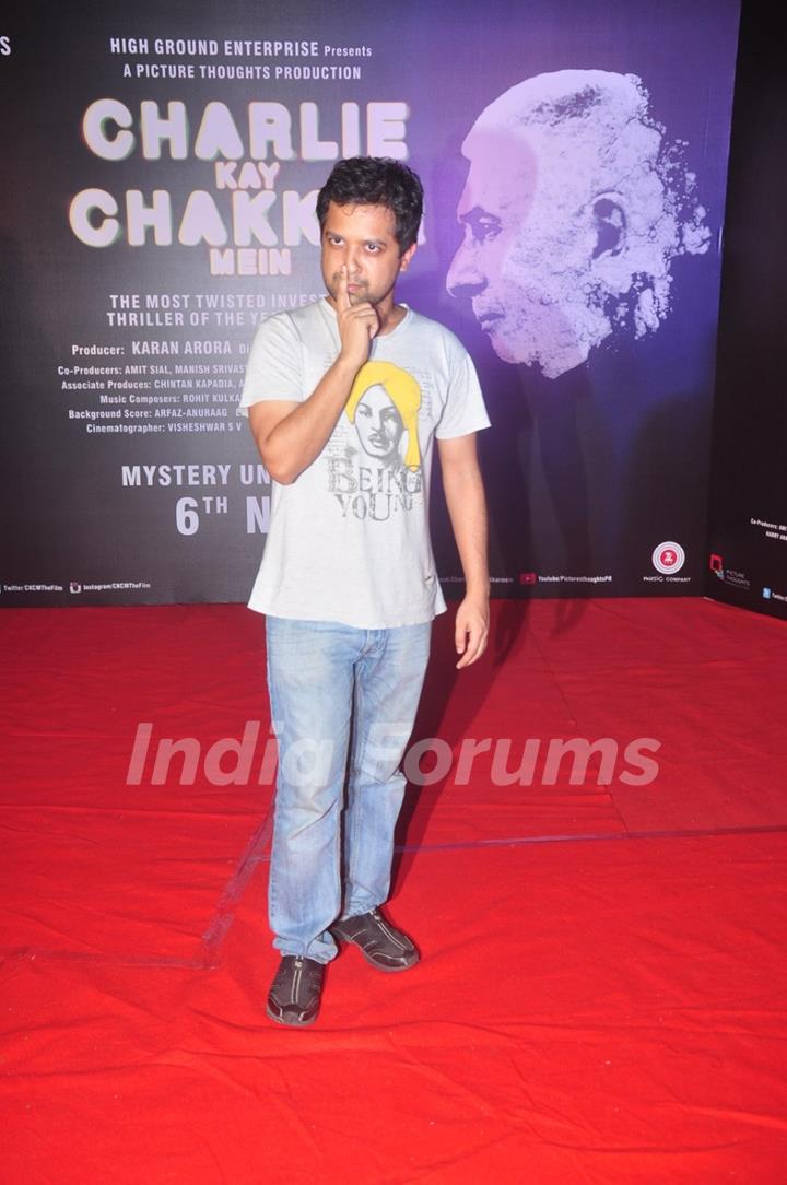 Anand Tiwari at Press Meet of  Charlie Ke Chakkar Mein