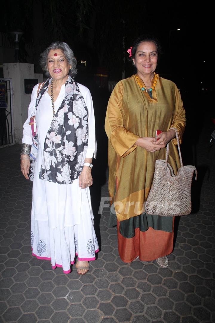 Dolly Thakore and Shabana Azmi Attends Prithvi Theatre Festival