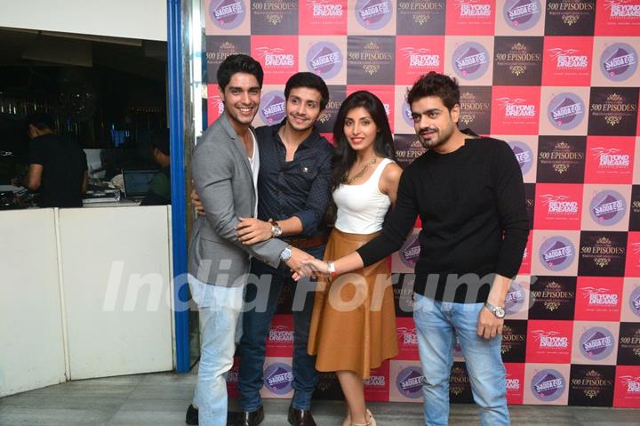 Cast of Sadda Haq Celebration of Completion of 500 Episodes