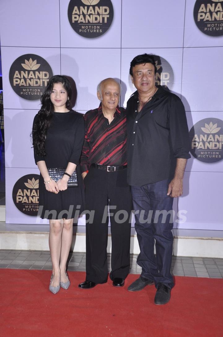 Anu Malik and Mukesh Bhatt at Anand Pandit's Diwali Bash