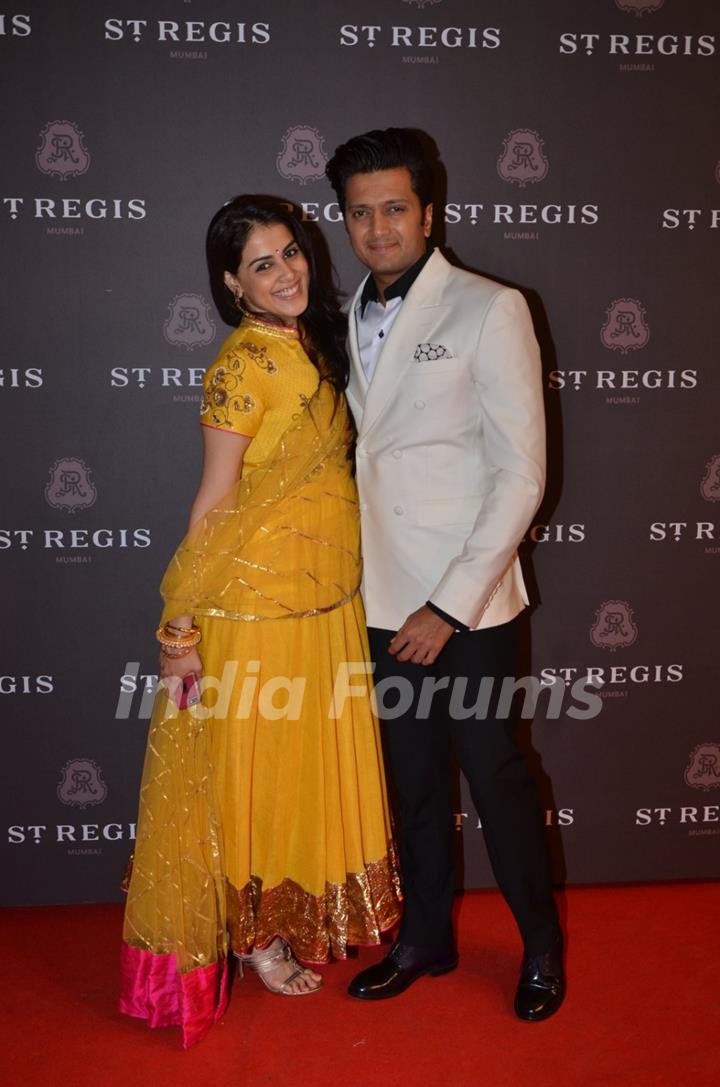 Riteish Deshmukh and Genelia Dsouza at St. Regis Opening Ceremony