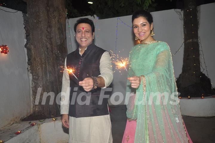 Tina Ahuja and Govinda Celebrates Diwali