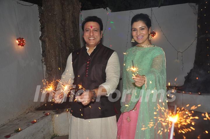 Tina Ahuja and Govinda Celebrates Diwali