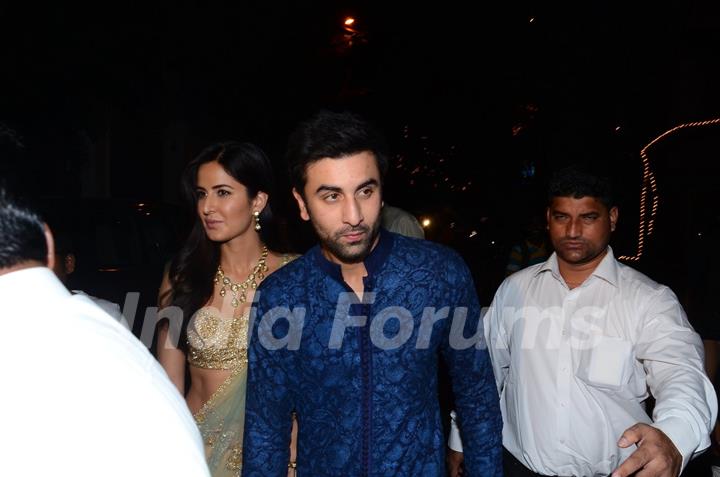 Ranbir Kapoor and Katrina Kapoor at Anil Kapoor's Diwali Bash