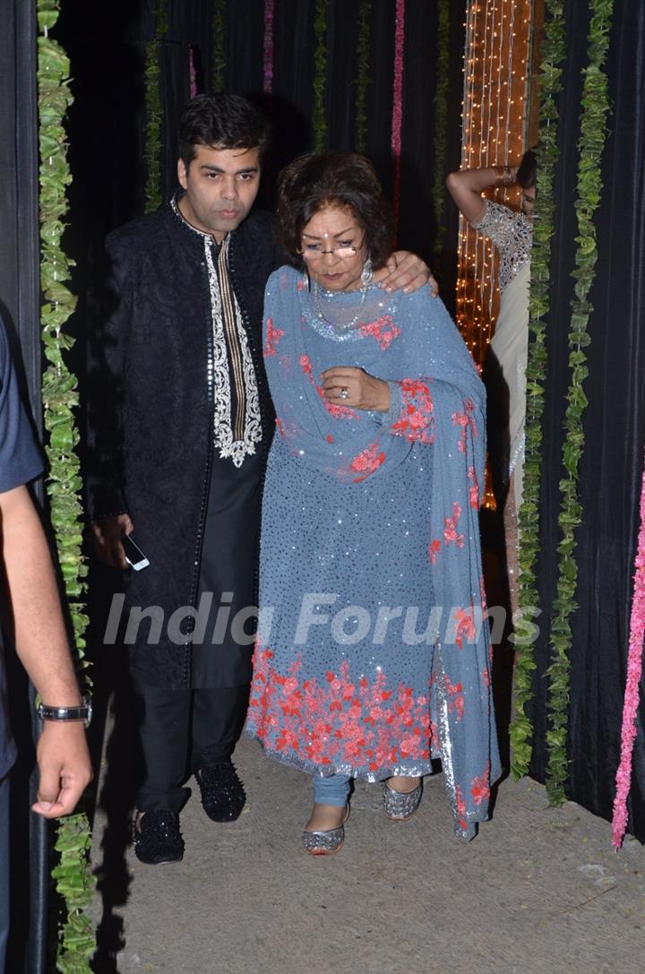 Karan Johar at Big B's Diwali Bash