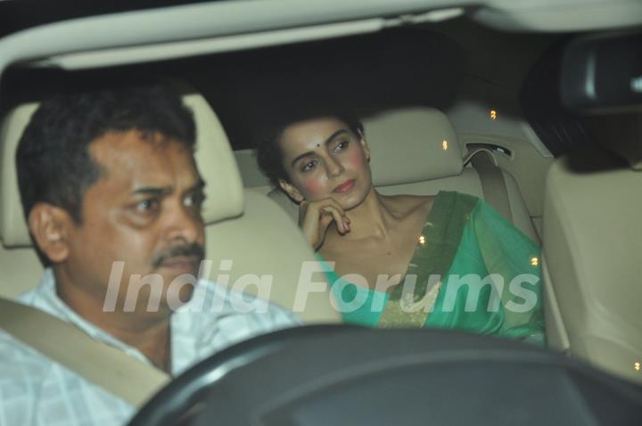 Kangana Ranaut at Big B's Diwali Bash