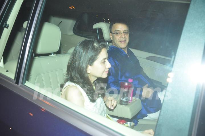 Anupama and Vidhu Vinod Chopra at Big B's Diwali Bash