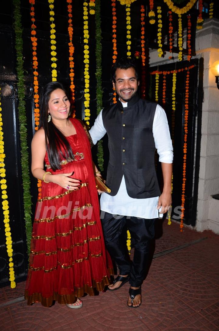 Shabbir Ahluwalia and Kanchi Kaul at Ekta Kapoor's Diwali Bash