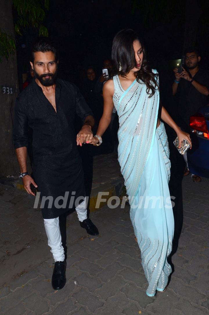 Shahid Kapoor and Mira Rajput Kapoor Snapped